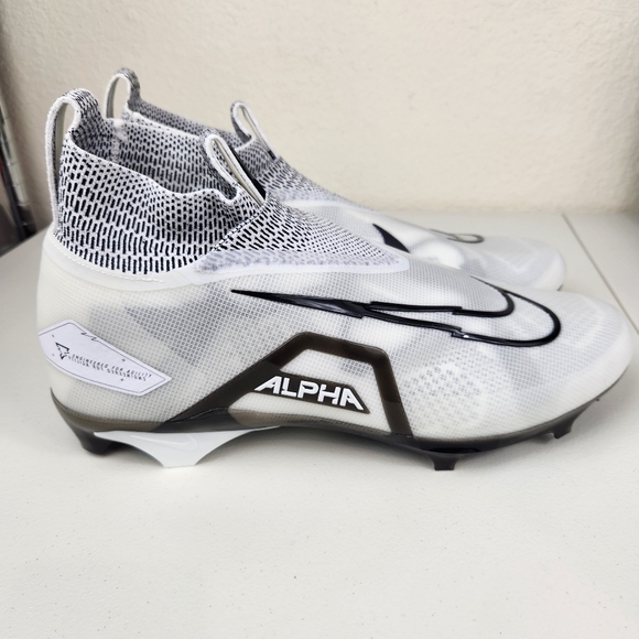 New Nike Alpha Menace Elite 3 Ghost White Football Cleats  CT6648-101 Mens Sz 16 - Picture 6 of 12